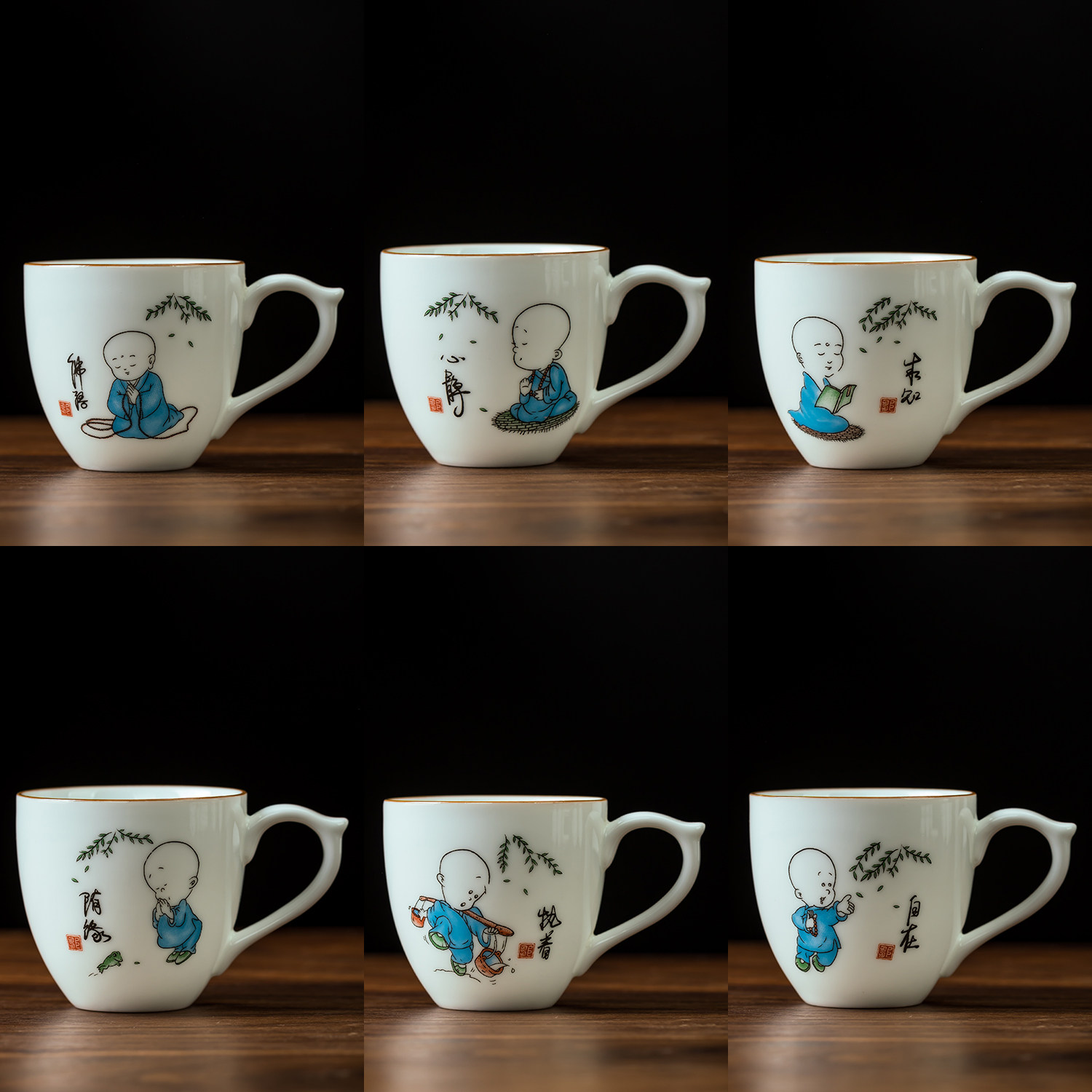 羊脂玉中式小号白酒杯