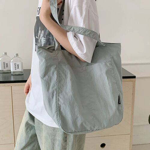 托特包大容量女通勤大学生上课单肩包包2026新款高级感轻便帆布包
