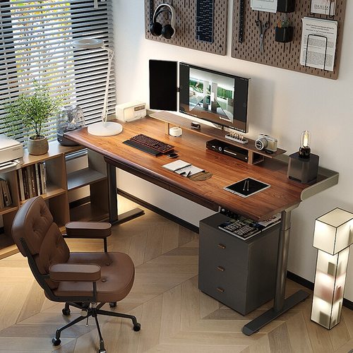 wzo稳稳升降桌马鞍皮双电机