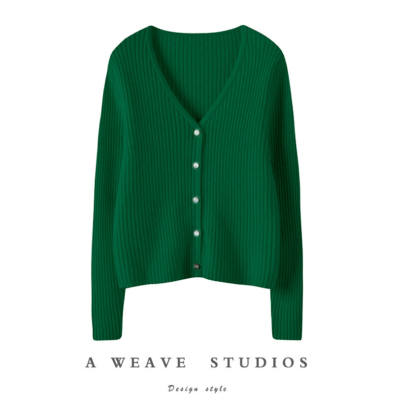 腔调范儿骨感十足！纯羊绒开衫女V领坑条修身短款羊绒毛衣女外套,女装/女士精品,羊绒衫,淘宝优惠券,粉丝福利购,淘宝优惠卷