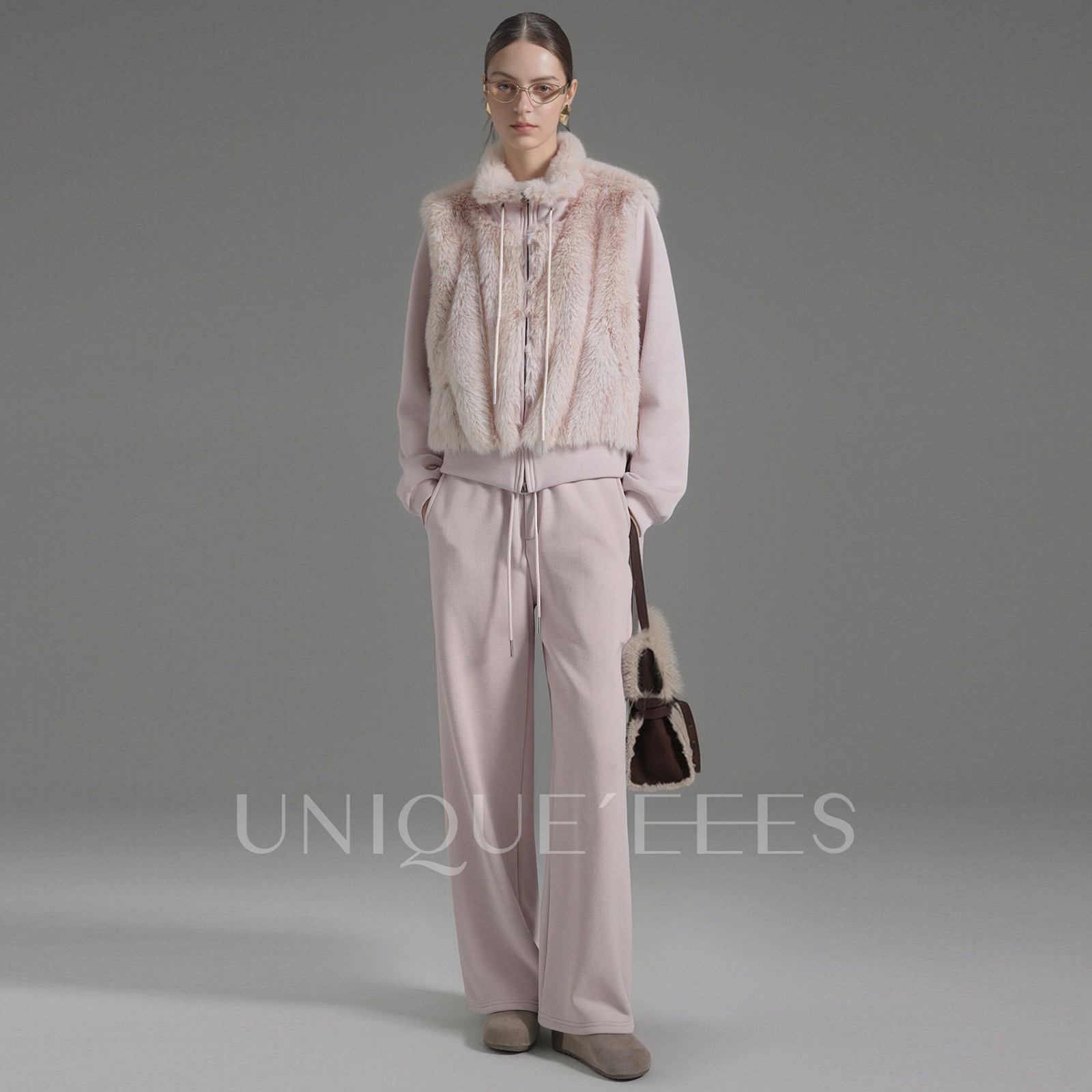 尢壹/UNIQUE'EEES【心动暴击】环保毛卫衣套装U5517501