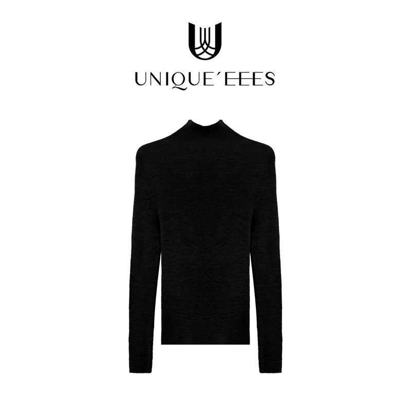 尢壹/UNIQUE'EEES【万能打底衫】进口纱线18针黄金羊毛无缝打底衫