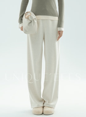 尢壹/UNIQUE'EEES 立体分割进口羊毛过冬神裤 舒弹易打理 UEAW060