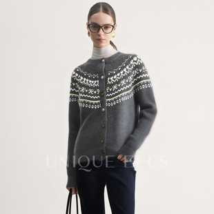 费尔岛提花针织衫 尢壹 限定浪漫 EEES U5508534 UNIQUE