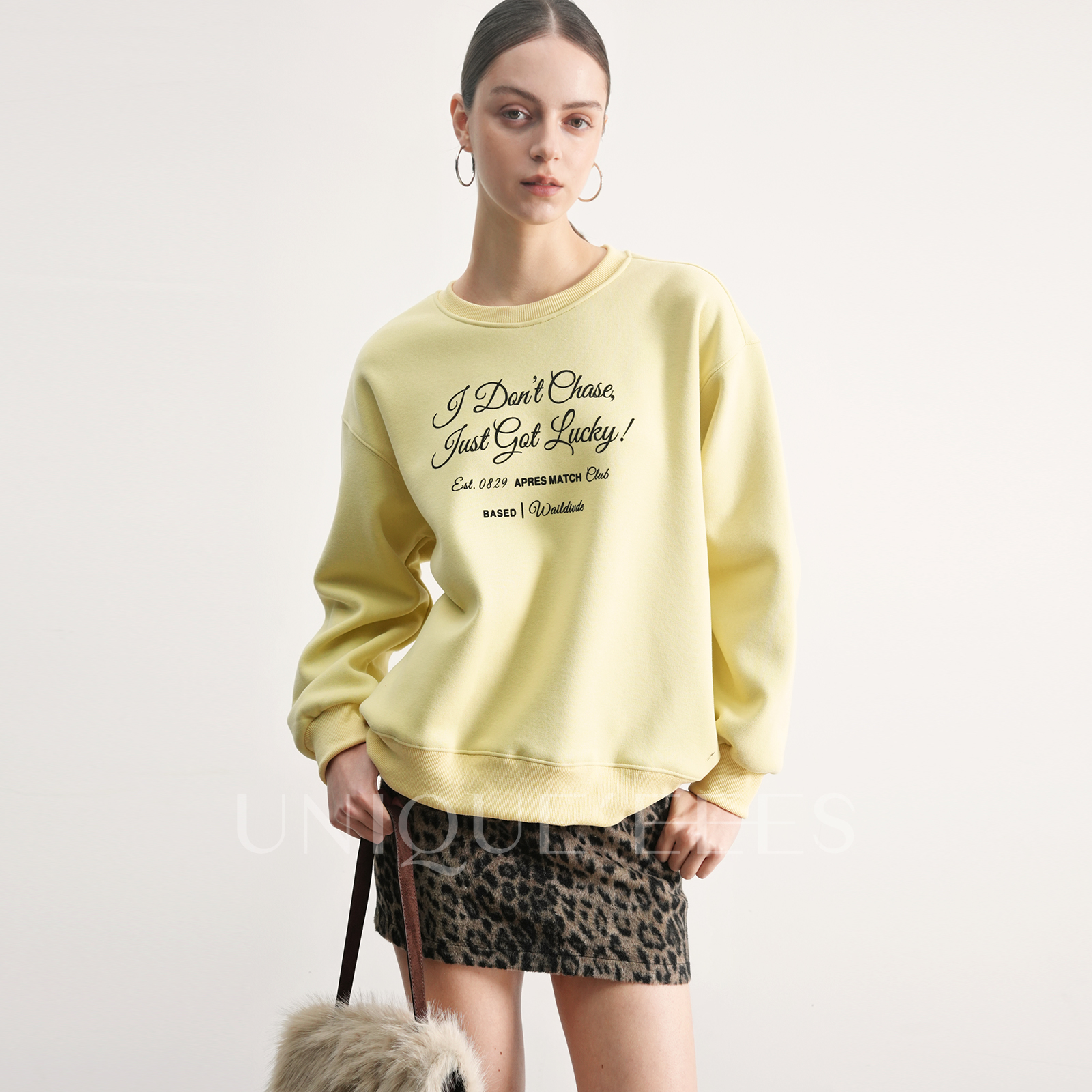 尢壹/UNIQUE'EEES【时尚新星】针织帽两件套休闲卫衣U5509201