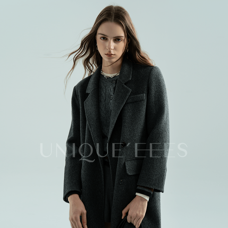 【夏天粉丝专享】尢壹/UNIQUE'EEES骆驼绒大衣外套UEAW049