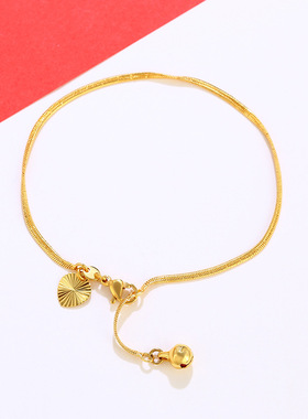 女合金镀金色铃铛欧美风