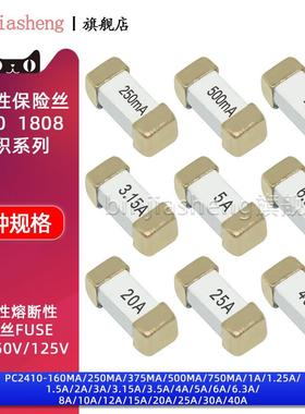 1808/6125/2410贴片慢熔断保险丝1A2A3A4A5A6.3A15-40A250V一次性