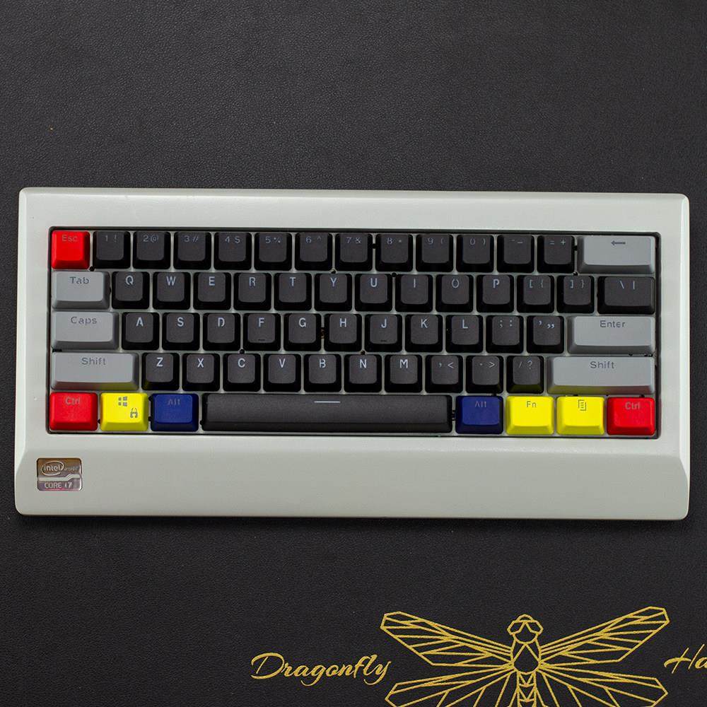 60%机械键盘PBT磨砂透光RK61键帽oem注塑字透键帽GH60poker键帽