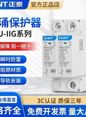 正泰电源防雷器浪涌保护器NXU-Ⅱ G2P3P4P40KA100KA窄体Ⅰ+Ⅱ12.5