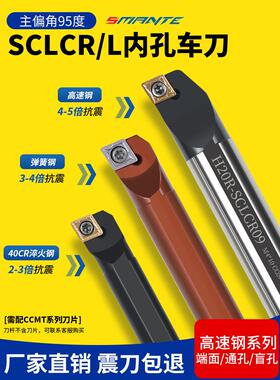 数控内孔冲孔刀架S08K/ s16q - sccr06 /09高速钢防震小冲孔内孔