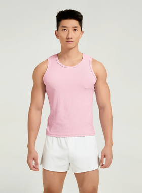 【新品】Oengus男士运动背心罗纹背心时尚性感透气舒适吸水