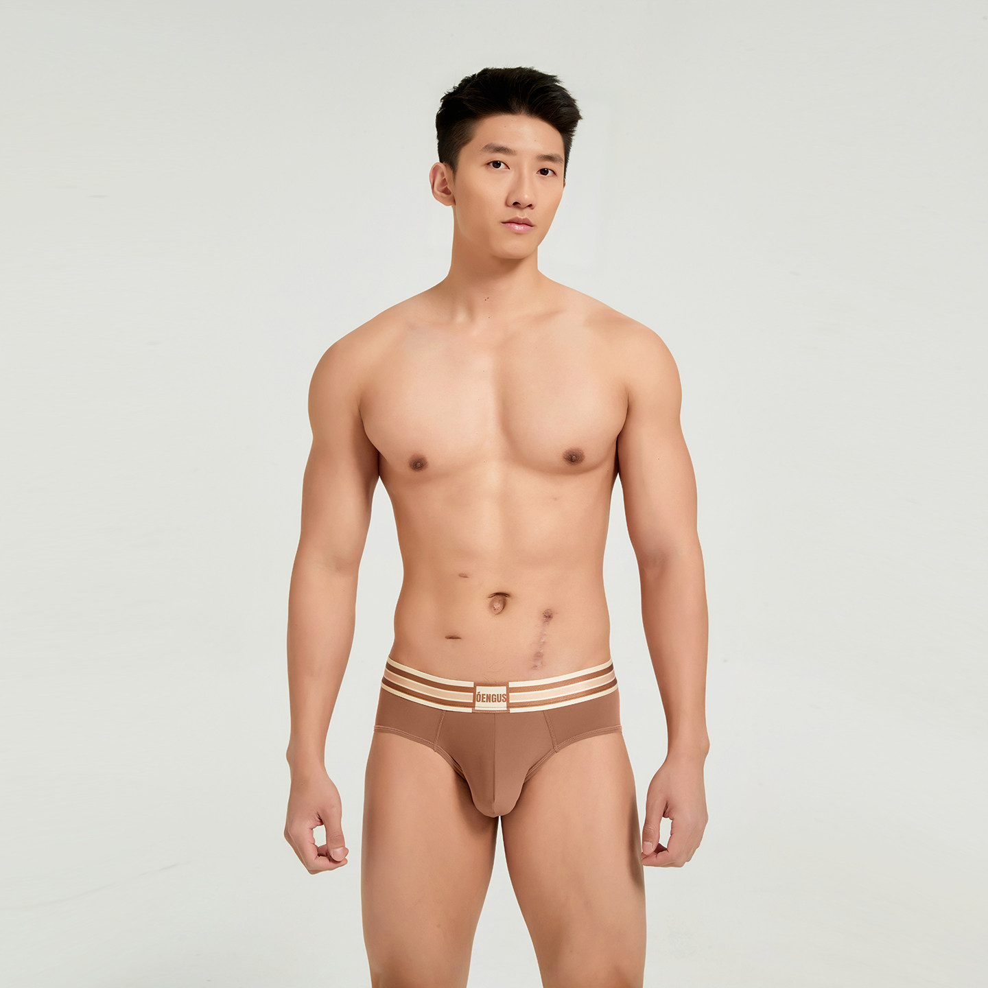 【新品LULU同款】Oengus棕色美拉德男三角裤男内裤性感运动透气,女士内衣/男士内衣/家居服,男三角内裤,淘宝优惠券,粉丝福利购,淘宝优惠卷