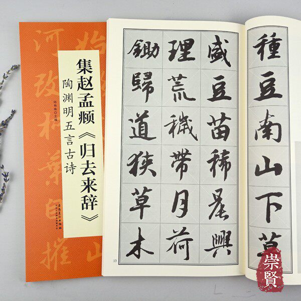 名帖米字格单字放大学生初学入门隶书毛笔书法临摹范本陆有珠安徽美术