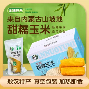 【新品】内蒙古敖汉金穗旺禾黄糯玉米10棒包装粗粮代餐孩子爱吃
