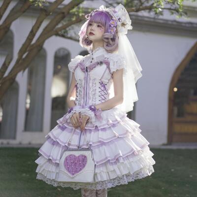 QZZ夏蔷薇哥特式Lolita裙朋克风
