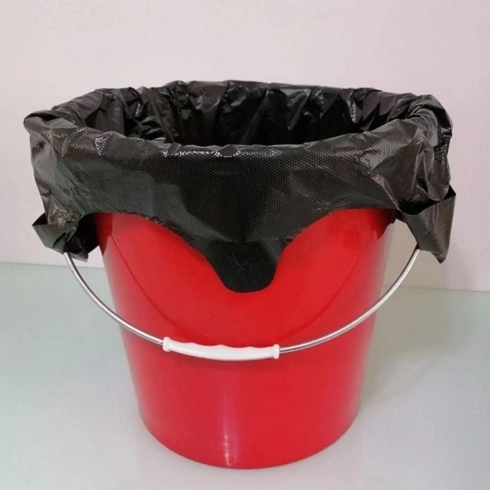 加厚水桶油漆桶家用酒店厨房垃圾袋新款手提背心式黑色塑料袋
