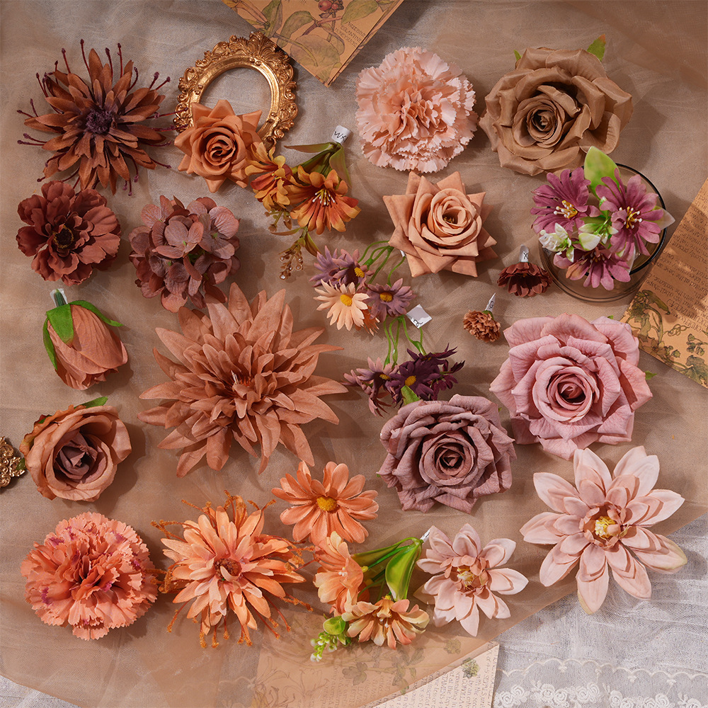 婚庆花墙装饰古风服装配饰假花