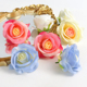 头饰婚庆装 仿真玫瑰花头 假花绢花DIY手工花环材料服装 饰拍摄道具