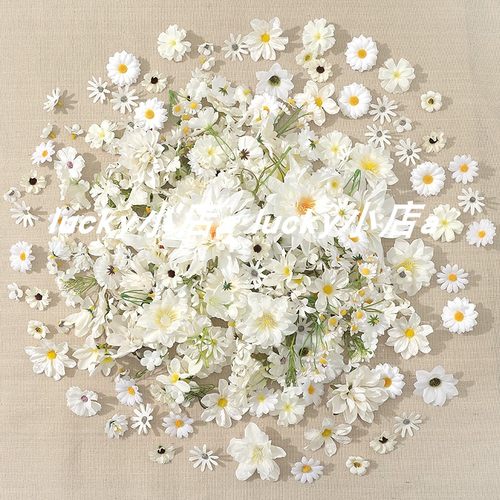 白色系菊花假花服装簪花装饰绢花
