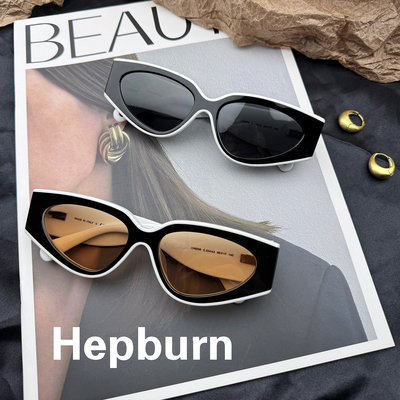 hepban6056 新款混色墨镜女 意大利板材眼镜 防紫外线 可配近视镜