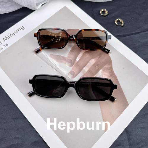 hepban jennie书呆子猫眼墨镜女 方框眼镜防紫外线可配近视太阳镜