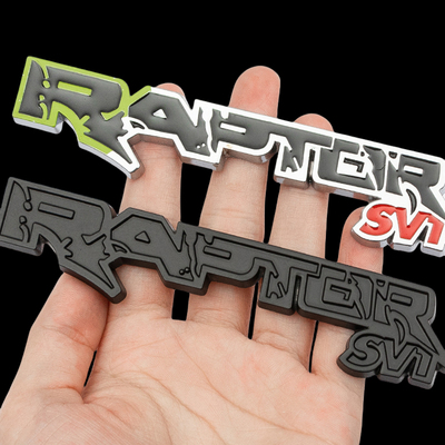 猛禽金属立体改装车尾贴RAPTOR SV1车标贴福克斯烈马野马车身侧标