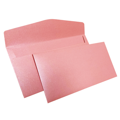 粉红色定制婚庆请贴卡片珠光纸