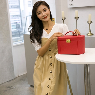 正品首饰盒 公主 欧式 韩国 超大号带锁木质多功能新婚新年情礼物