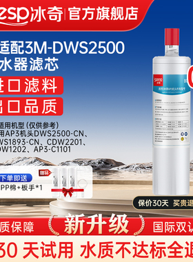 冰奇适配3M净水器DWS2500-CN主滤芯DWS2000/1893/2598/HF20等滤芯