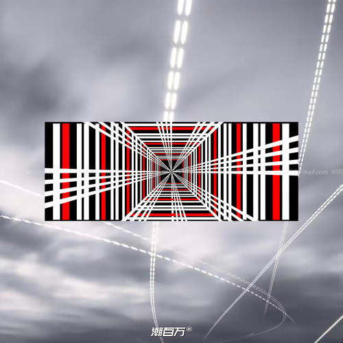 高性能版特斯拉后尾光速标反光贴