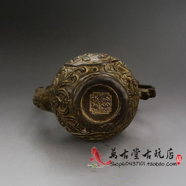 古玩铜器特价仿古纯铜龙凤壶摆件水壶茶壶仿s古铜壶