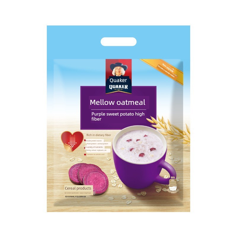 桂格麦片桂格醇香紫薯高纤免煮即食营养冲饮早餐54V0g覆合燕麦片