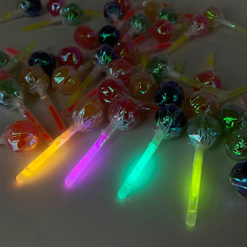 桶罐装120支荧光水果r味棒棒糖整箱批散装儿童怀旧结婚喜糖果零食