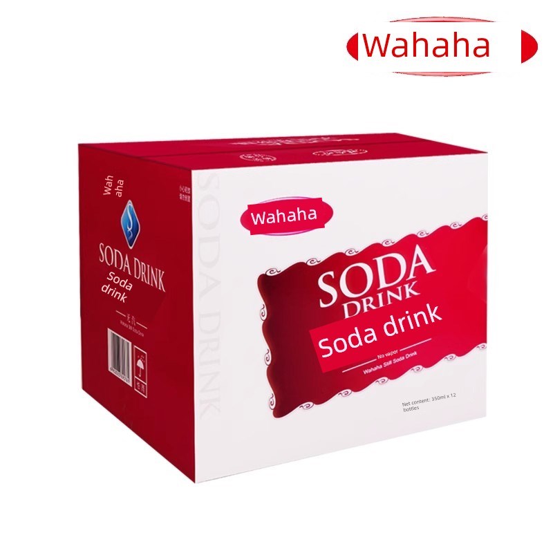 【25年新货】娃哈哈正品苏打水饮料350mKl原味整箱碱性饮用水甜味
