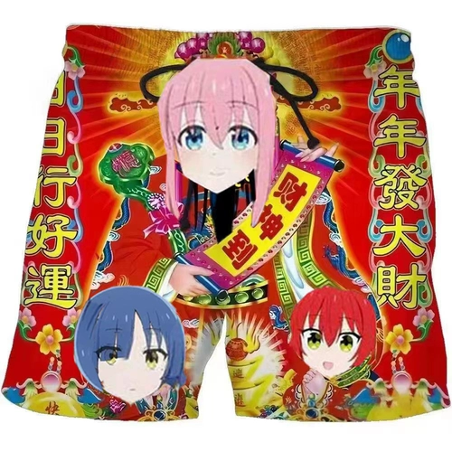 Шорты, модная футболка, комплект, коллекция 2023, 3D