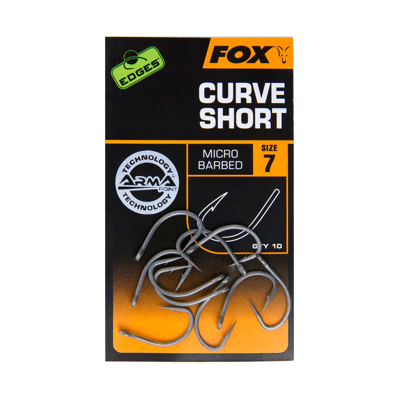 英国fox edges curve short 欧鲤钓鱼钩反底钓