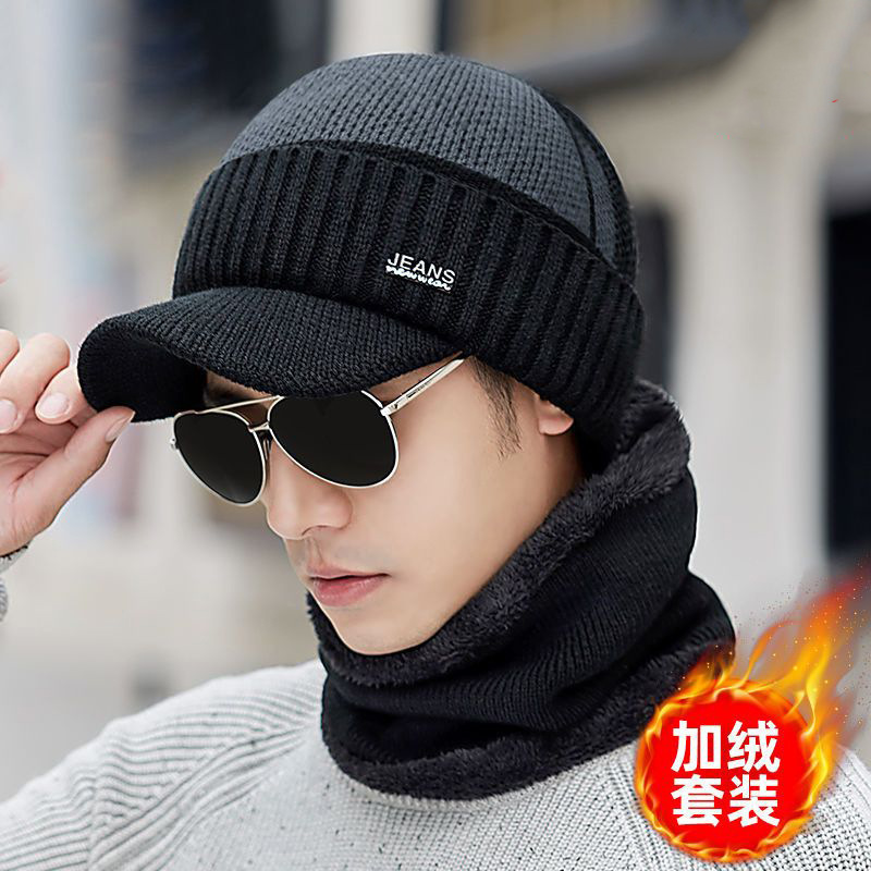 东北帽子男款秋冬季加绒围脖哈尔滨骑行防寒护耳保暖防风面罩围脖