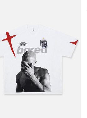 澜海男装2025春夏新品美式复古潮牌运动撞色拼接球衣风v领短袖T恤