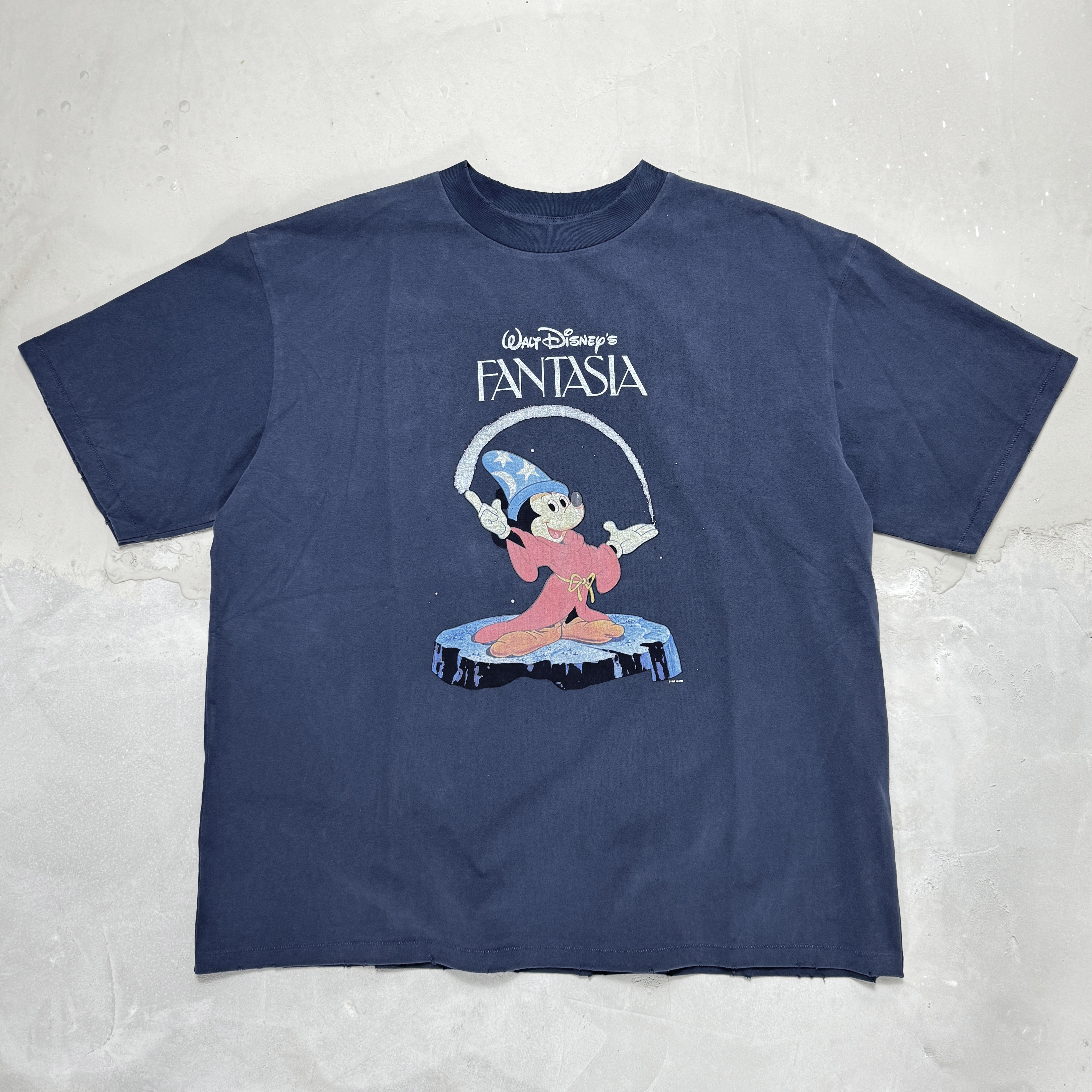 Saint Michael潮牌美式FANTASIA魔法师米奇联名做旧VTG长袖卫衣男