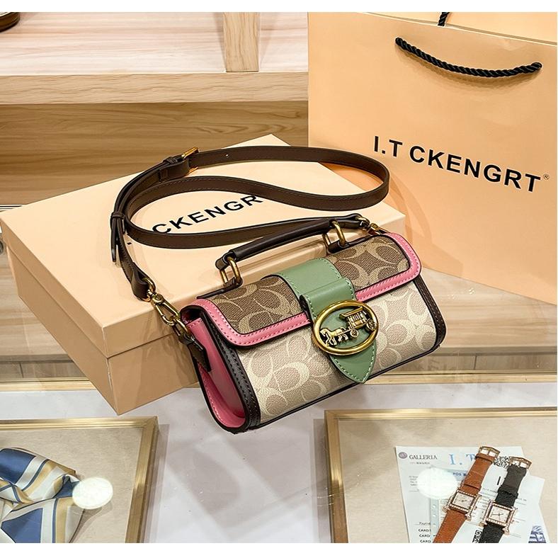 香港正品真皮新款圆筒高级感女包