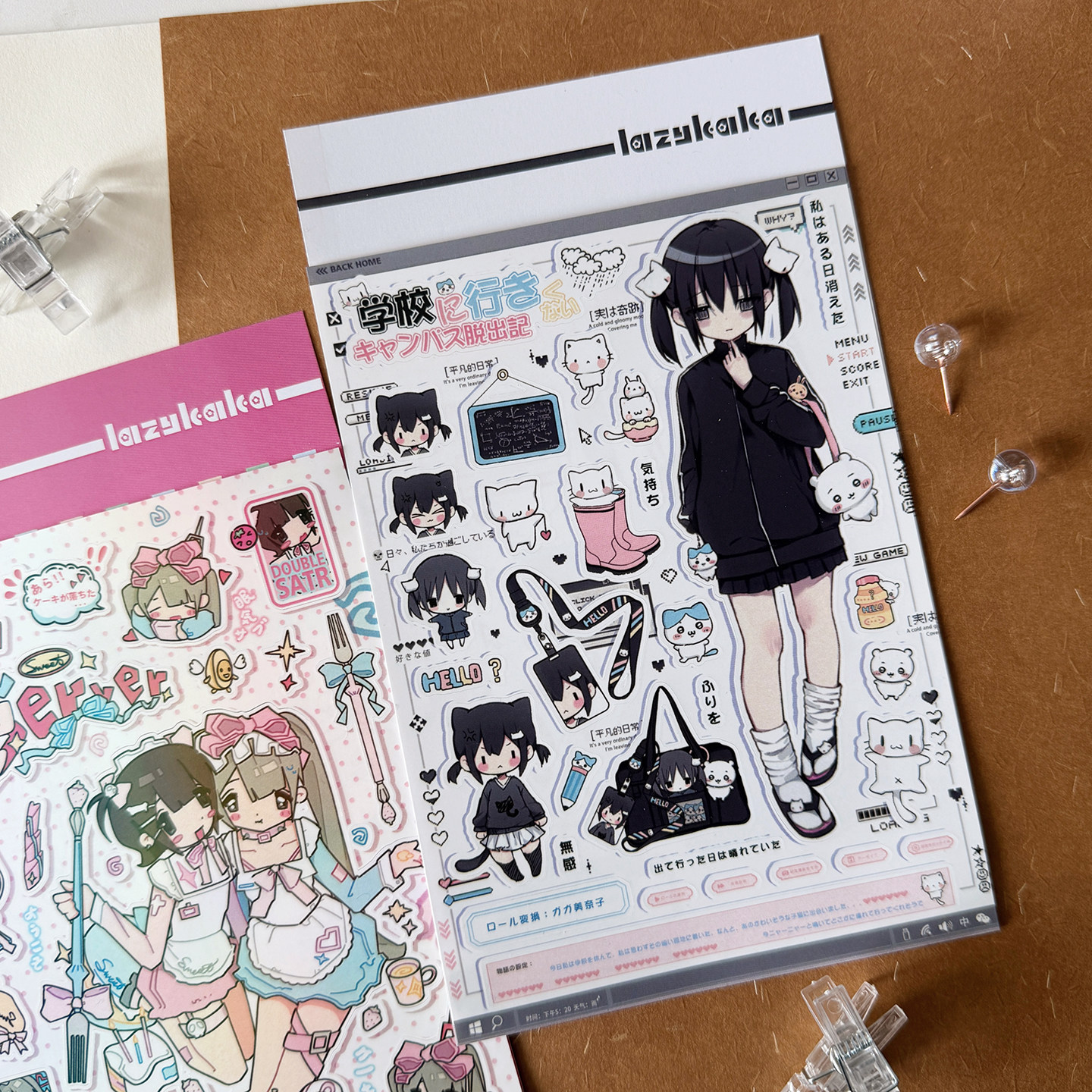 原创人物贴纸咕卡手账背卡日系忧郁少女学生手机平板装饰DIY贴纸,文具电教/文化用品/商务用品,贴纸/立体贴纸,淘宝优惠券,粉丝福利购,淘宝优惠卷