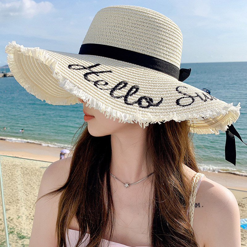 倾侣夏季夏季防晒草帽女时帽子