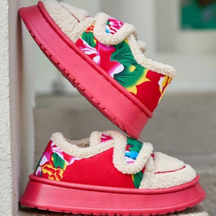 防滑民族居家棉拖/棉鞋