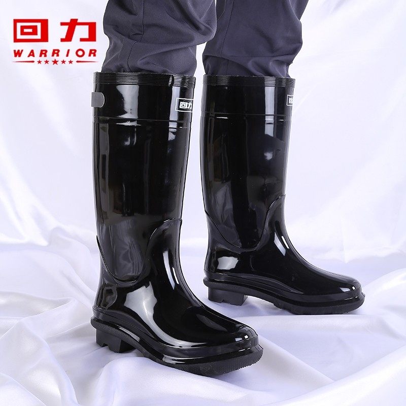 回力雨鞋男款高筒雨靴加厚耐磨水鞋四季可穿中筒高筒防水套鞋跨境图片