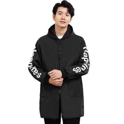 男士加绒防水防油围裙罩衣工作服