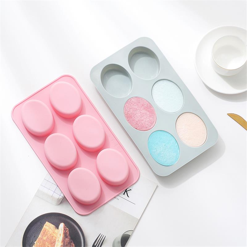 新品 椭圆形硅胶蛋糕模手工皂模冷制肥皂模具DIY辅食米糕烘焙模具