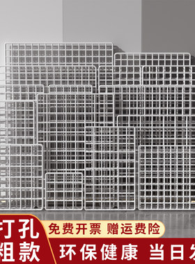 网格片作品展示架超市货架隔板网格展示架铁艺铁丝网墙面格子挂网