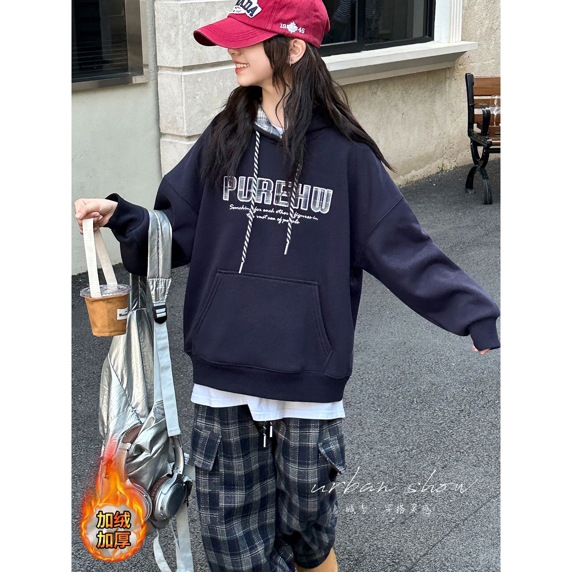 女童连帽卫衣秋冬2025新款儿童长袖上衣女孩大童韩里韩气潮服上衣