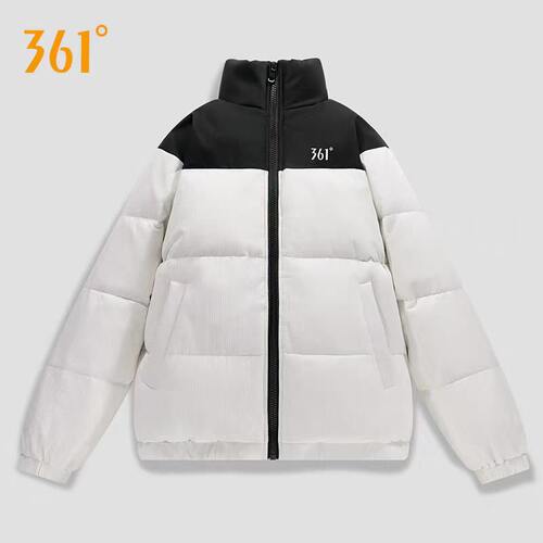 361度运动外套男子2025冬季防风保暖户外登山羽绒服拼色百搭上衣